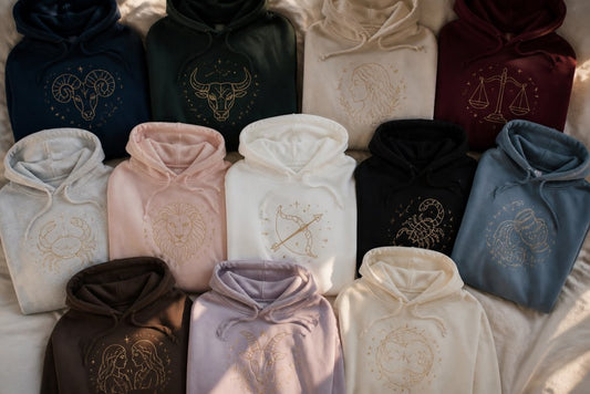 Zodiac Sign Hoodies for Women: 12 Designs
