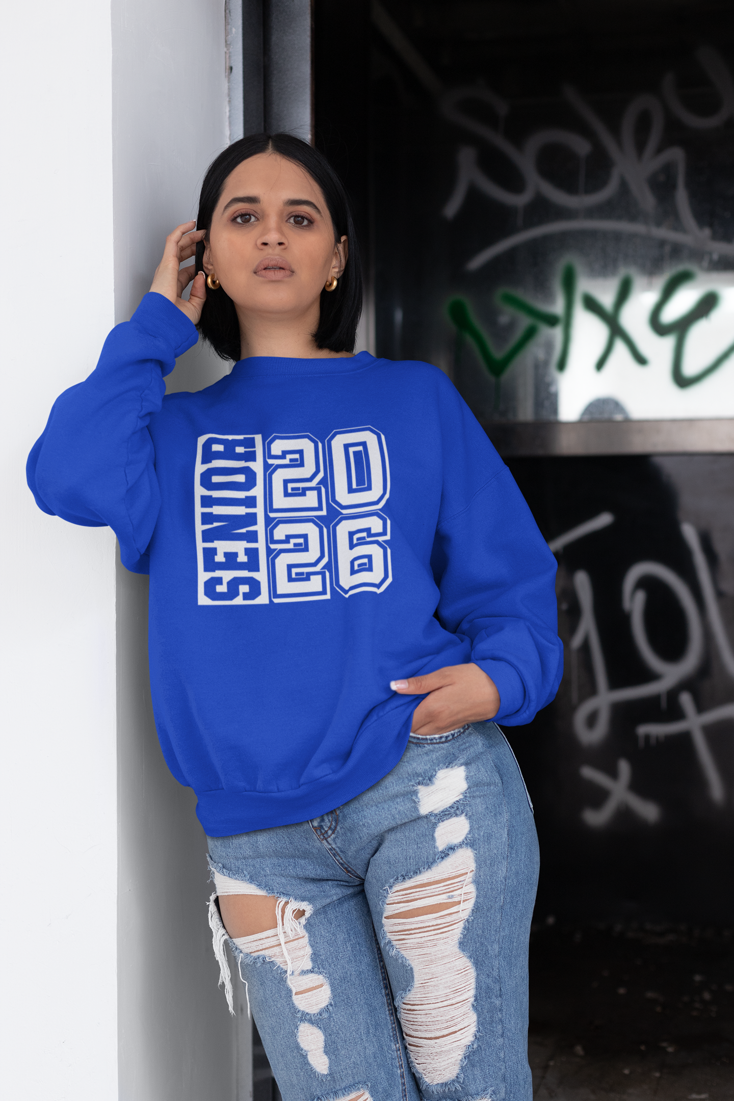Senior2026 Graduation Sweatshirt, White Design image 2