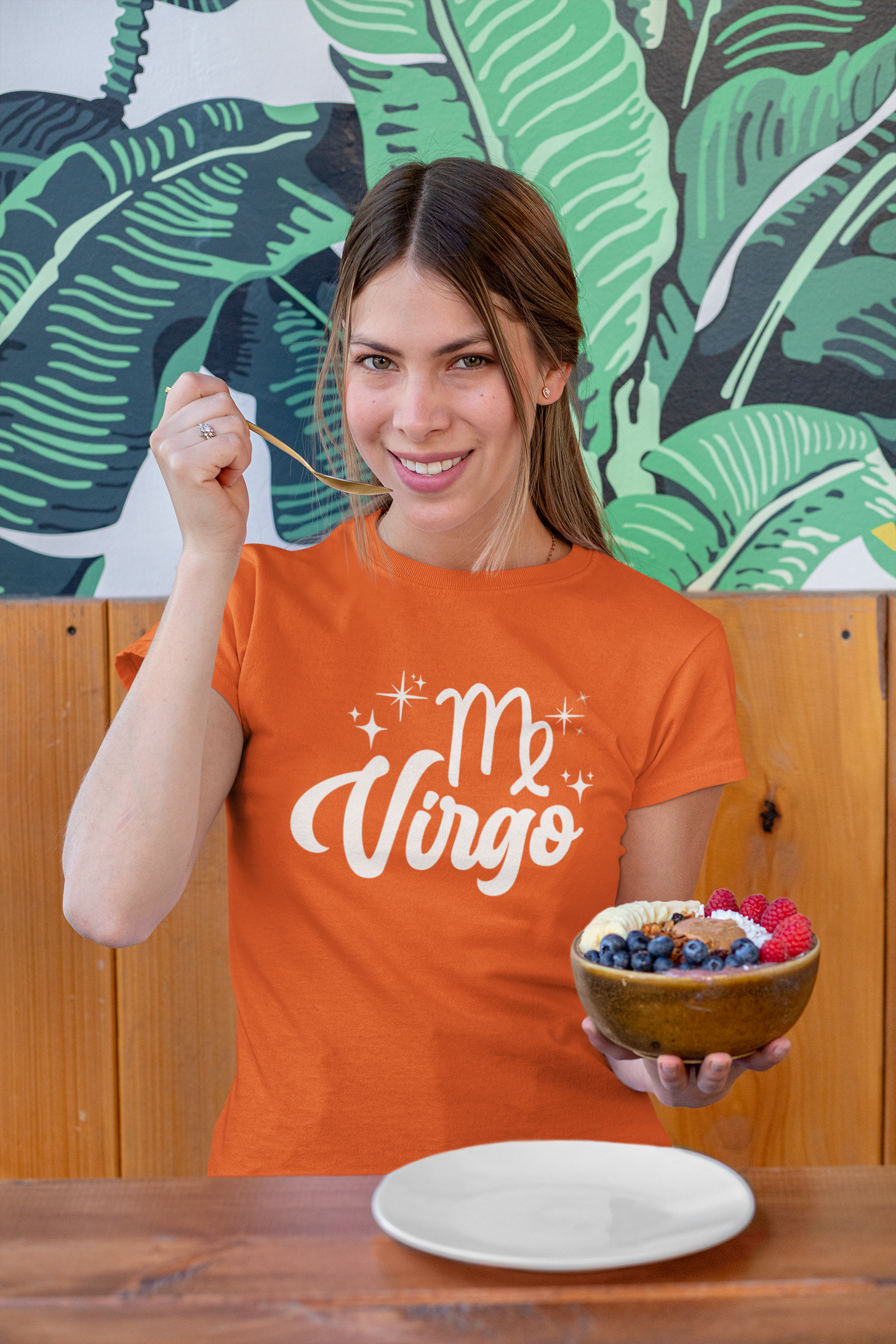 Virgo Zodiac Tshirt - White Design image 4
