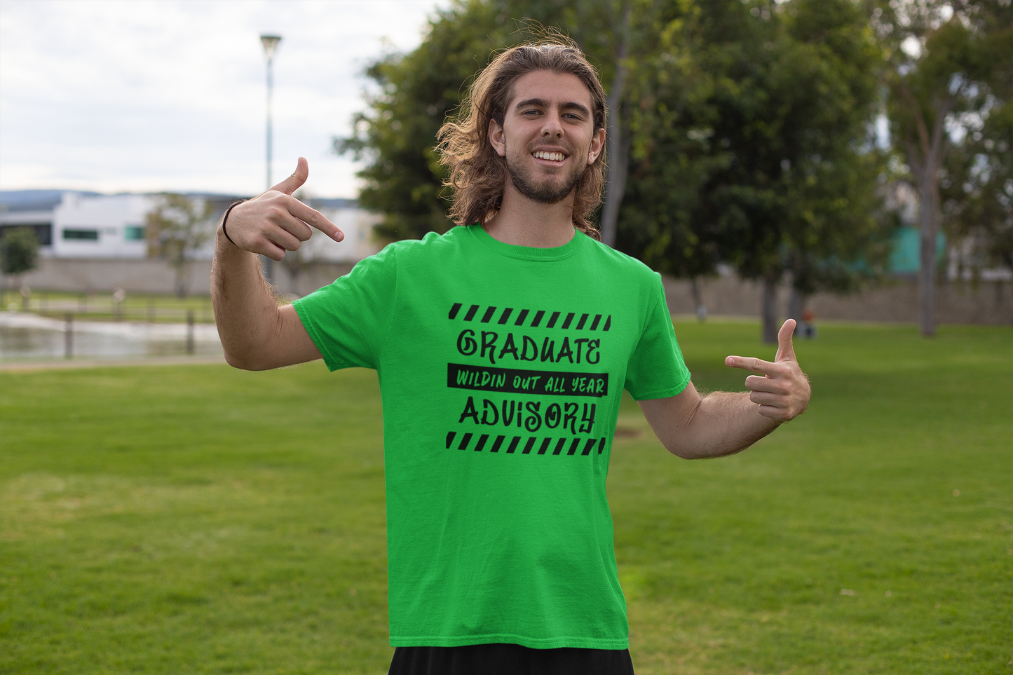 Graduate Advisory Wildin Out Black Design Tshirt image 3