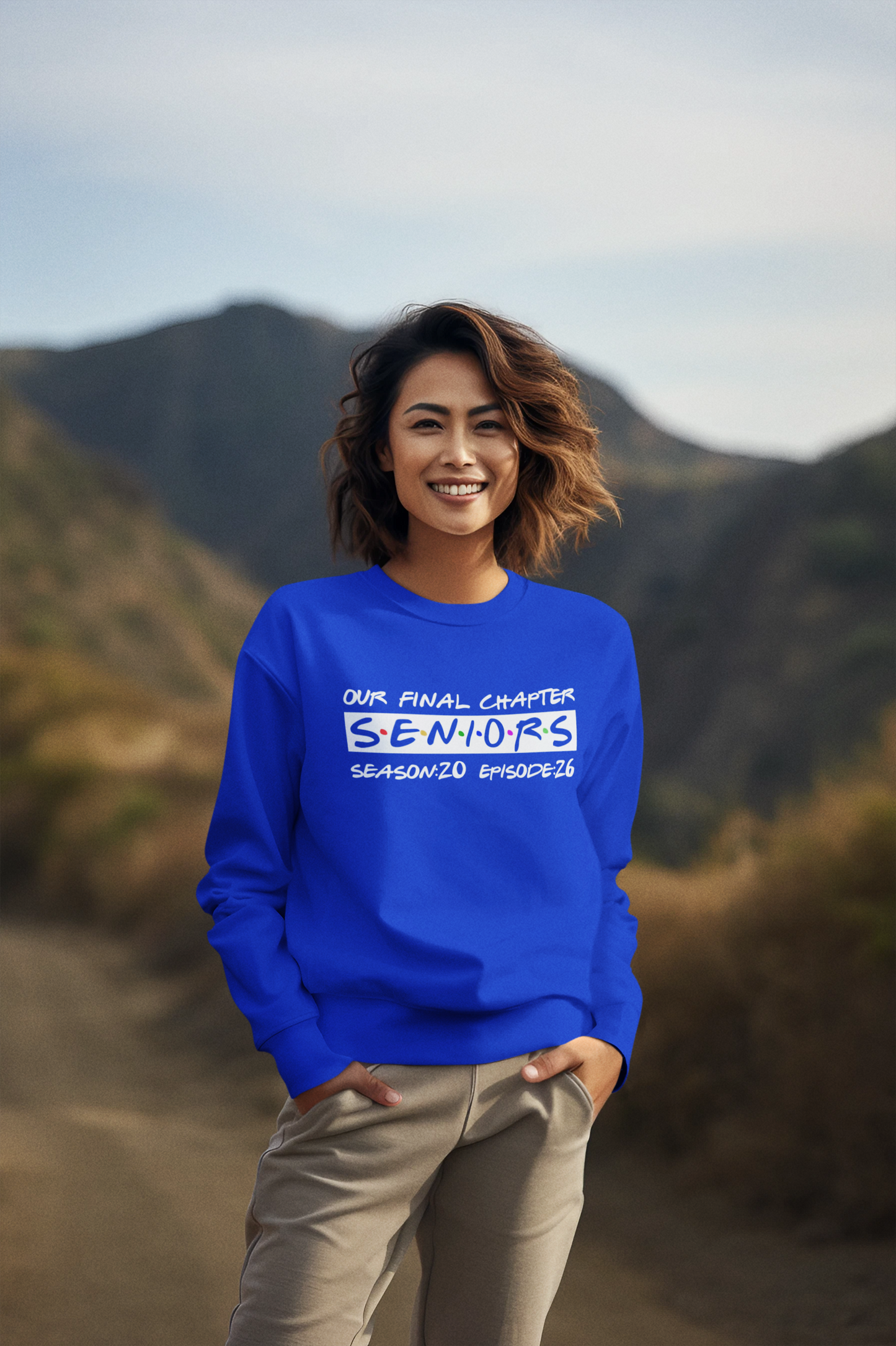 Final Chapter: Senior 2026 Sweatshirt, White Design image 4