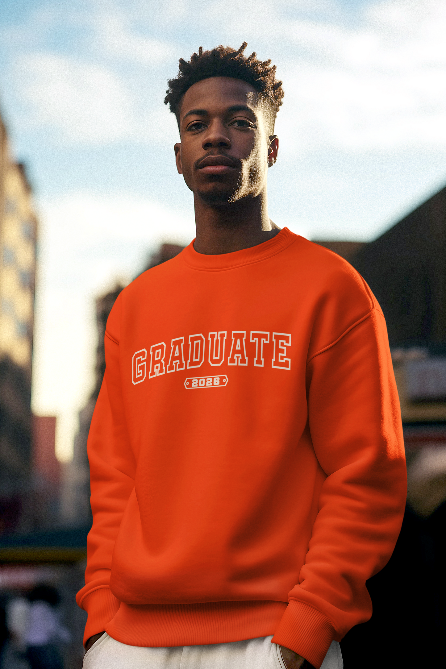 GRADUATE 2026 Sweatshirt, White Design image 0