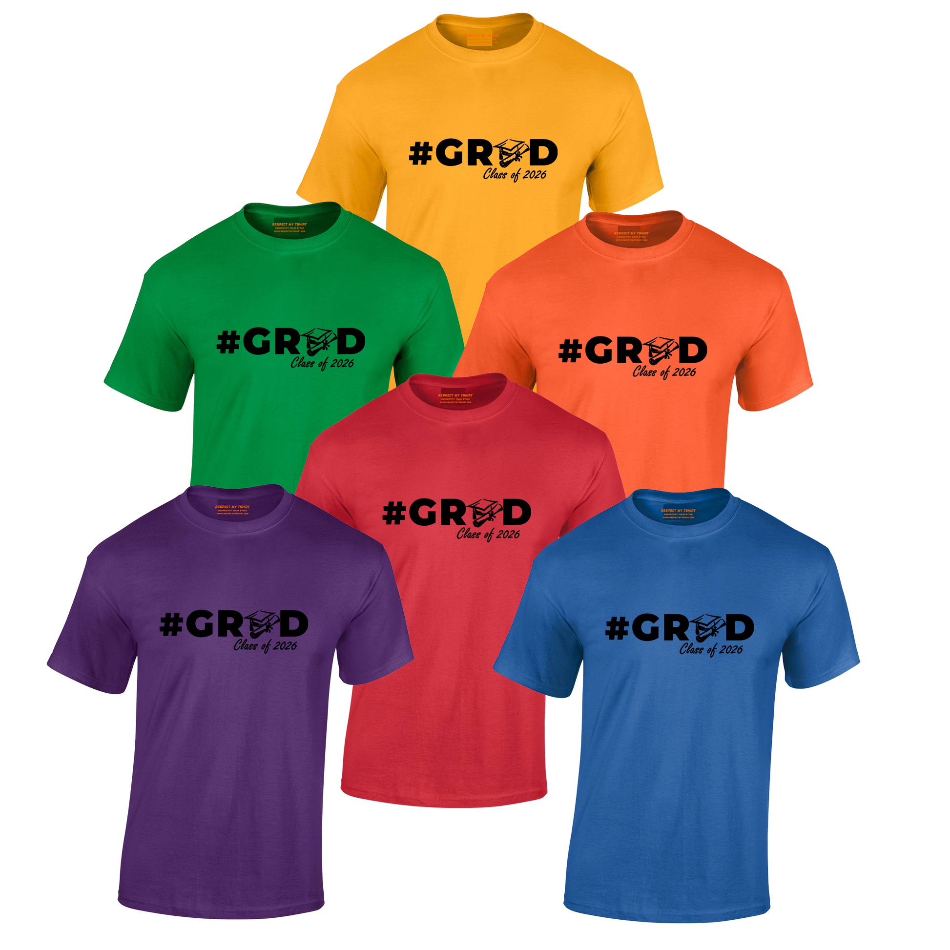 #GRAD: Class of 2026 Black Design Tshirt image 6