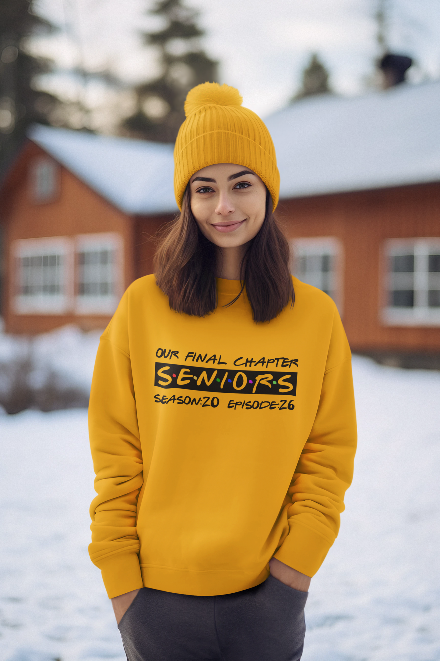 Final Chapter: Senior 2026 Sweatshirt, Black Design image 0