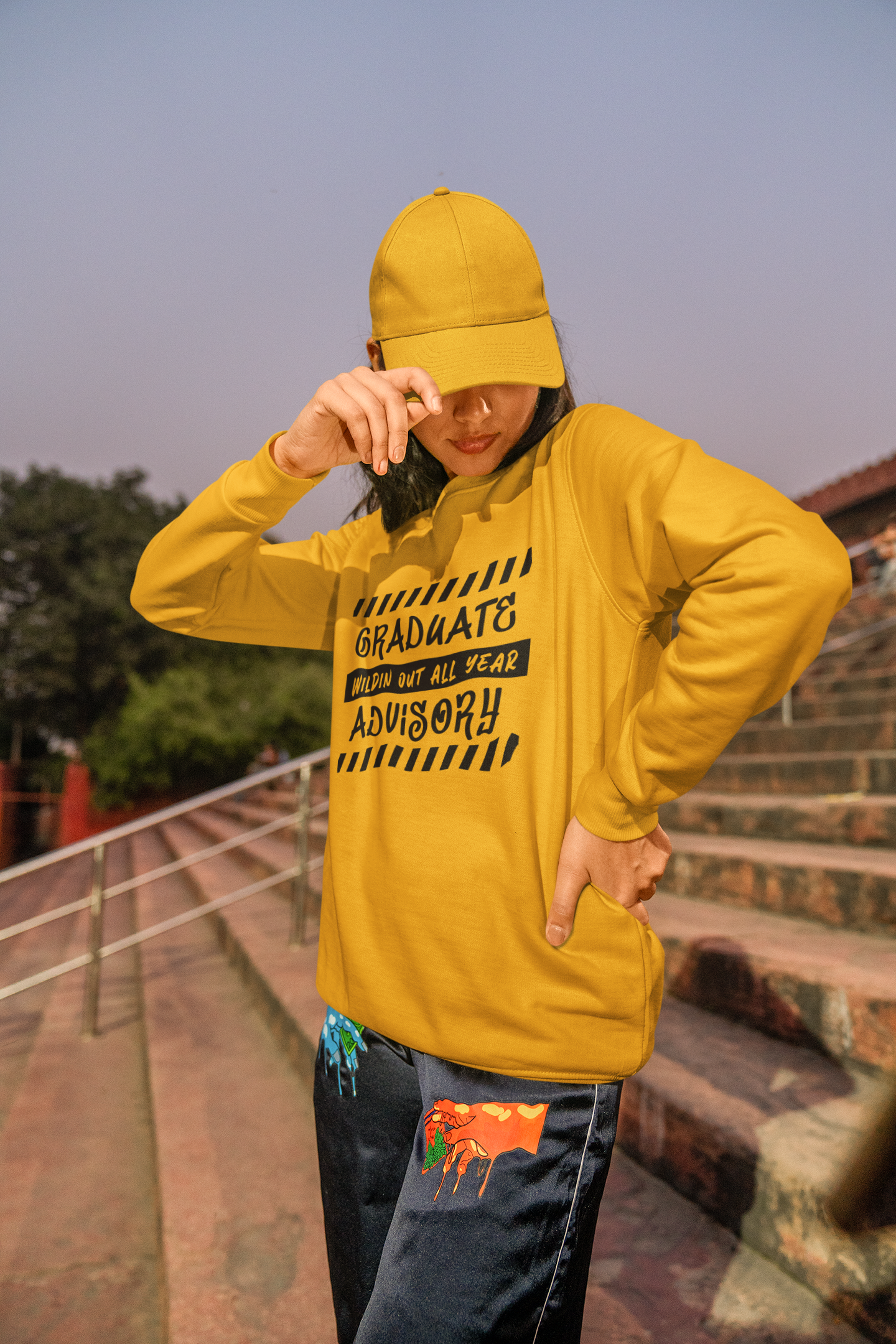 Graduate Advisory Wildin Out Sweatshirt, Black Design image 3