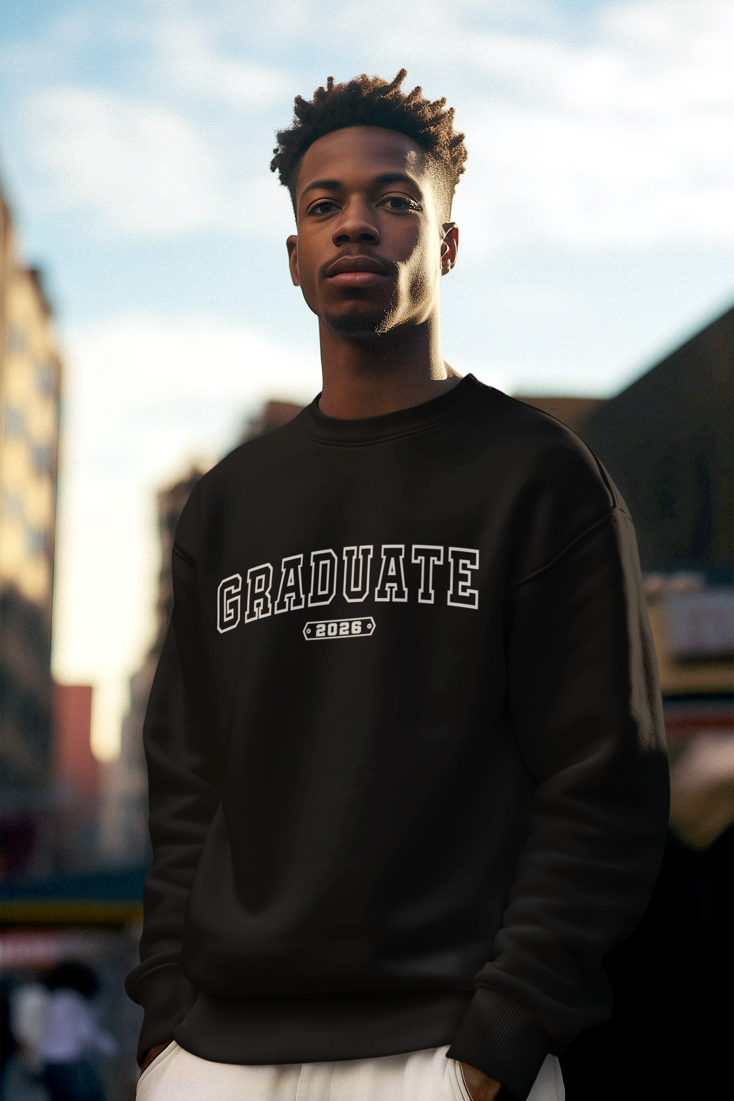 GRADUATE 2026 Sweatshirt, White Design image 5