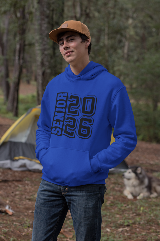 Senior 2026 Graduation Hoodie – Black Design