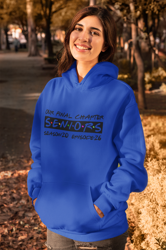 Final Chapter: Senior 2026 Graduation Hoodie – Black Design