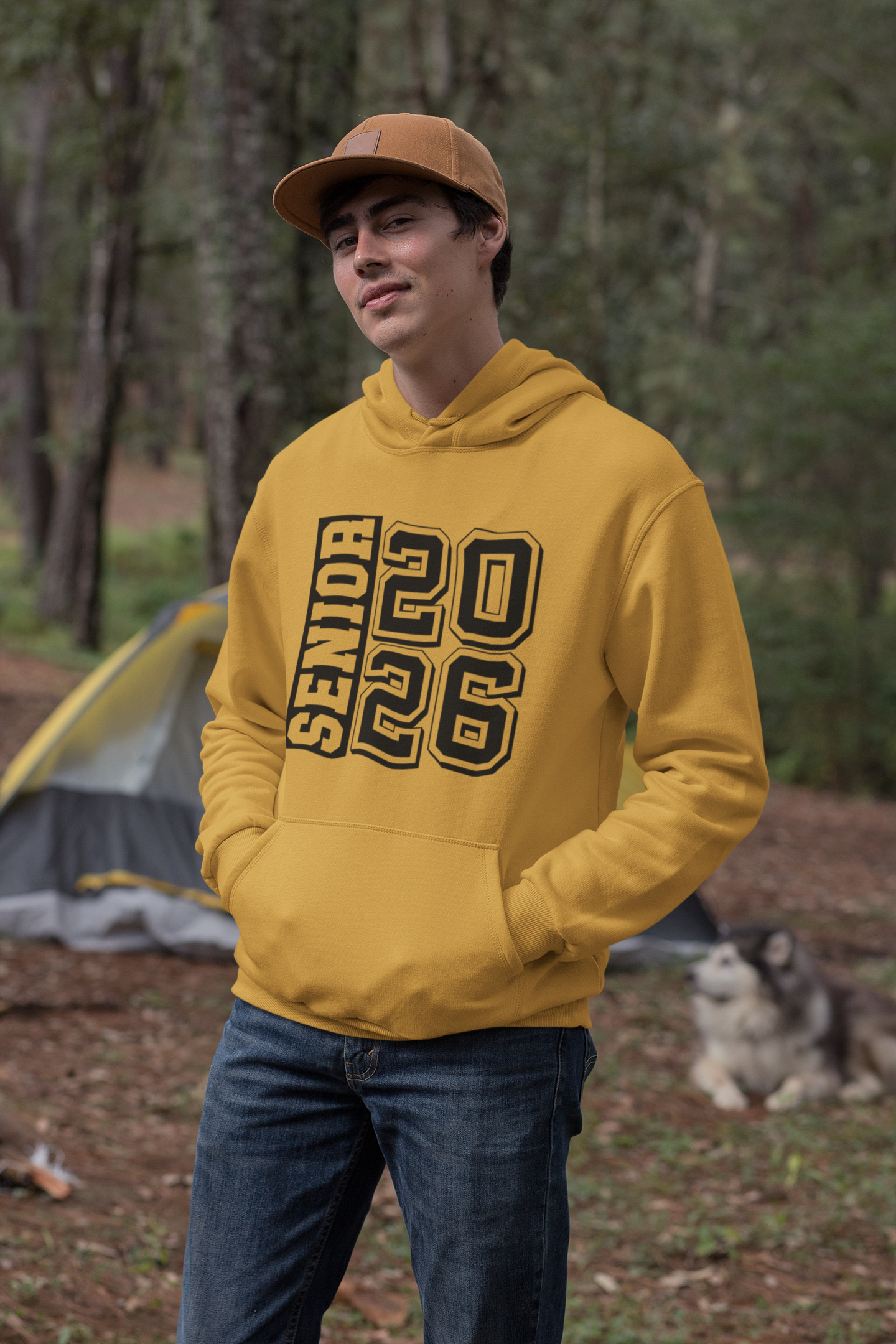 Senior 2026 Graduation Hoodie - Black Design Senior Year