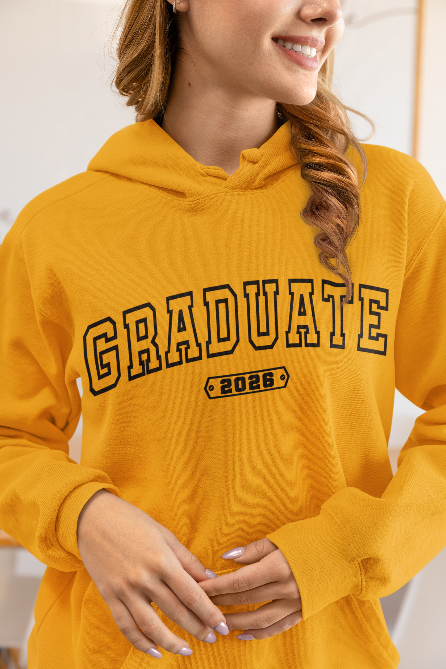 Graduate 2026 Hoodie – Black Design