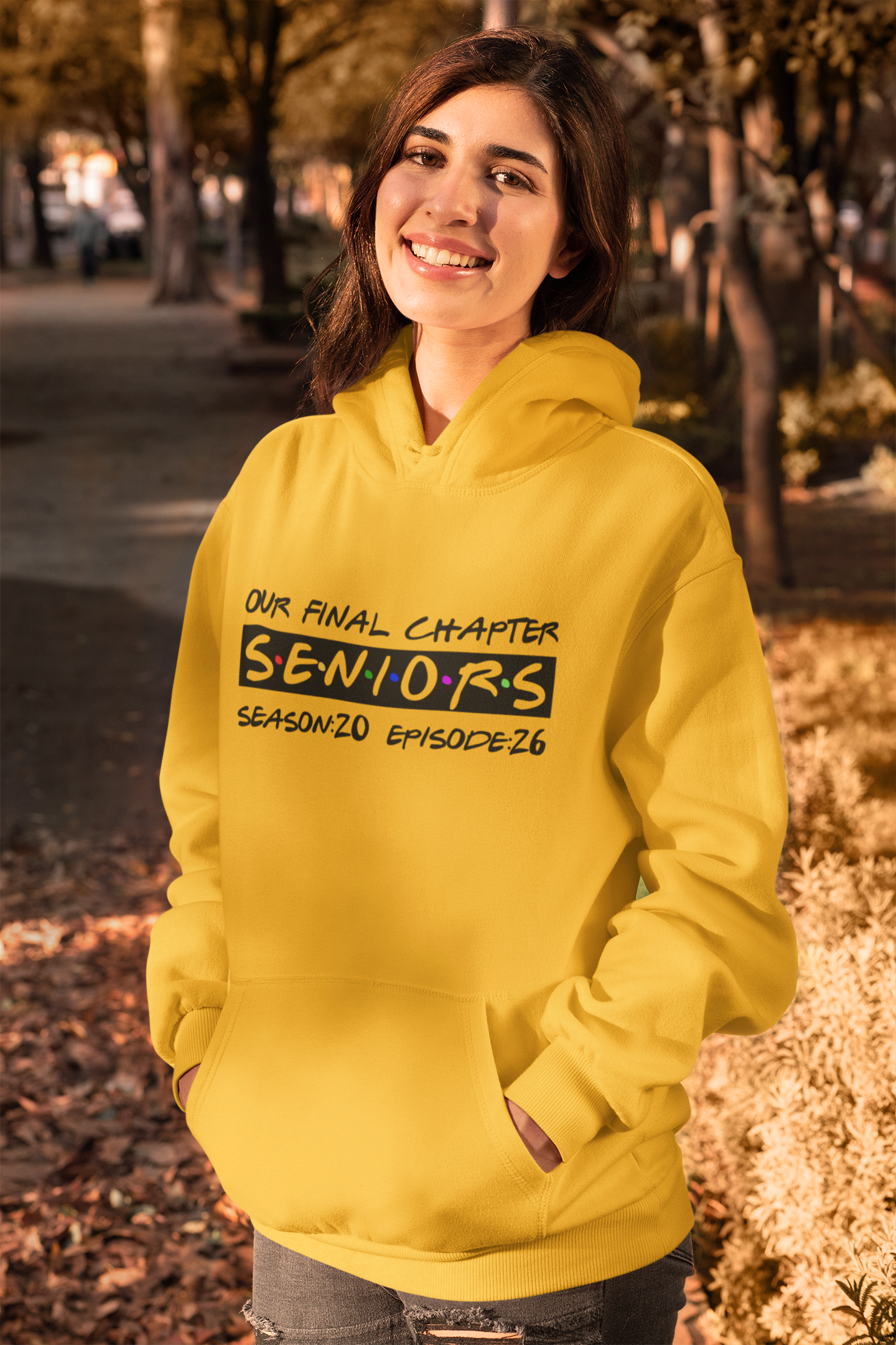 Final Chapter: Senior 2026 Graduation Hoodie – Black Design