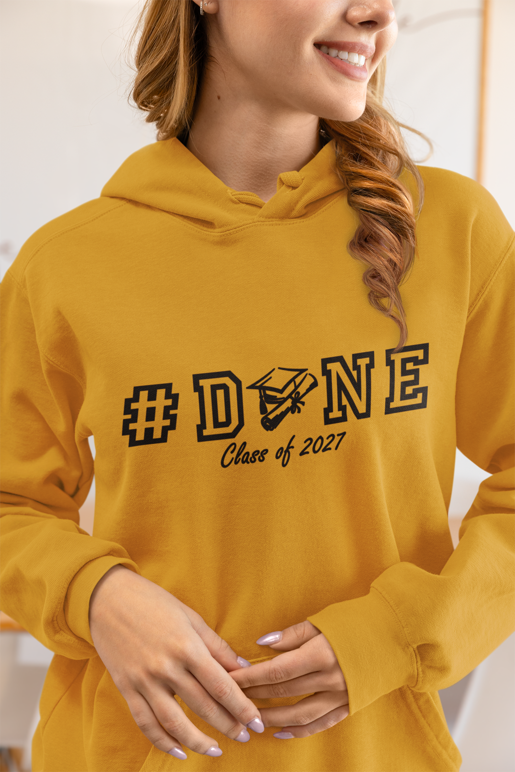 #DONE Class of 2027 Graduation Hoodie – Black Graphic