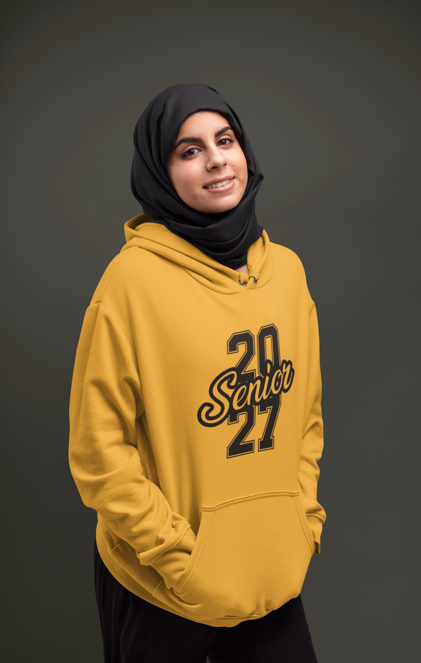 Class of 2027 Success Graduation Hoodie – Black Graphic