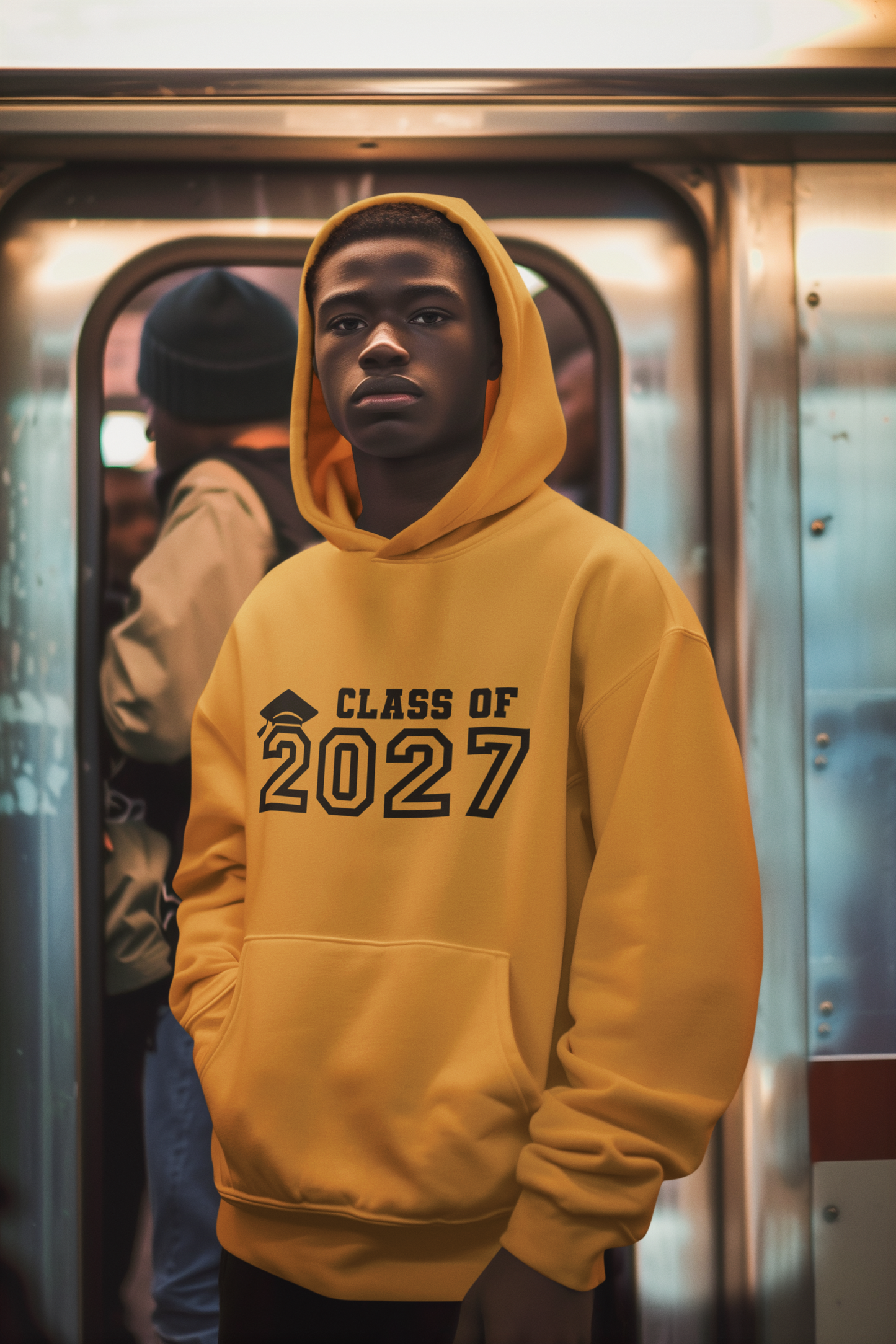 Class of 2027 Graduation Hoodie – Black Graphic