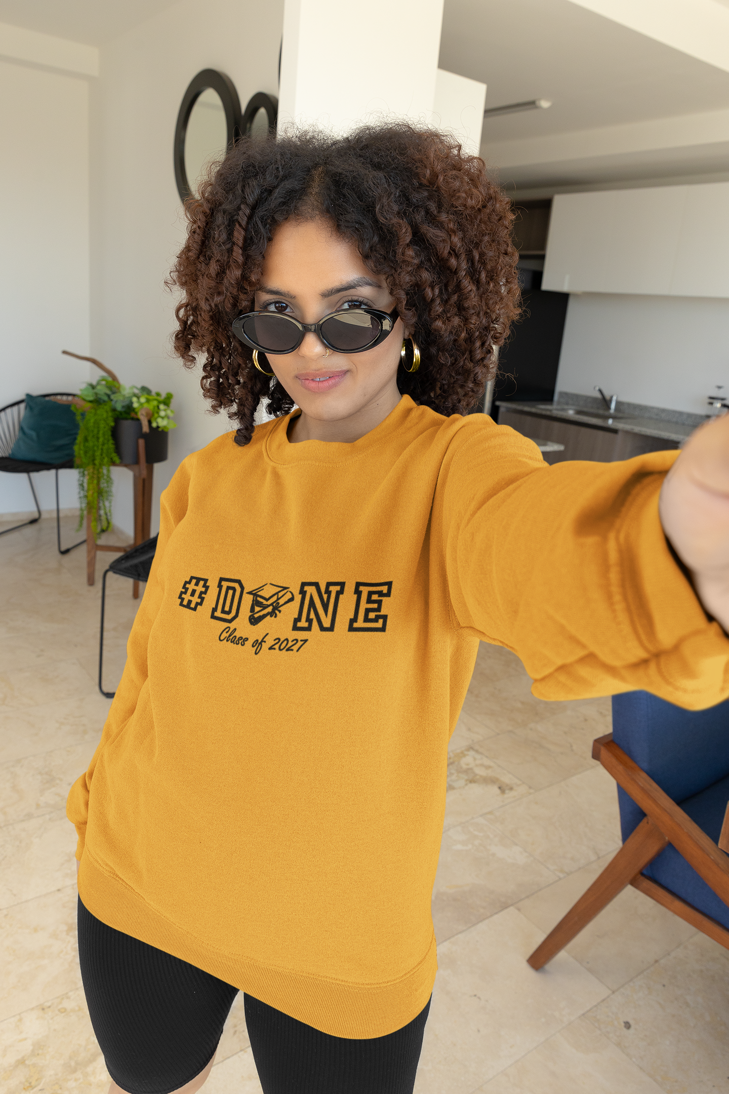 #DONE Class of 2027 Graduation Sweatshirt– Black Graphic