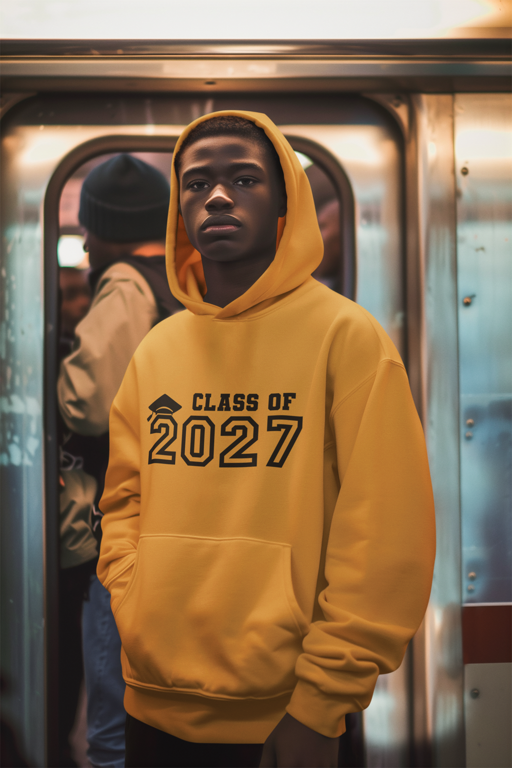 Class of 2027 Graduation Hoodie – Black Graphic