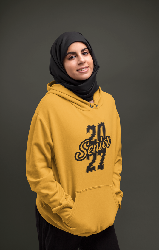 Class of 2027 Success Graduation Hoodie – Black Graphic