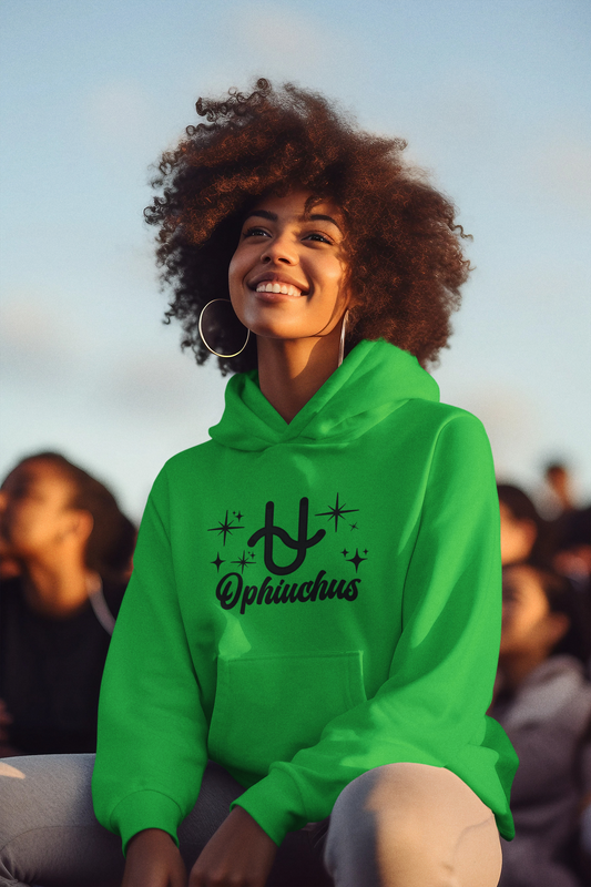 Ophiuchus Zodiac Hoodie | The 13th Sign. Unbothered. (Black)