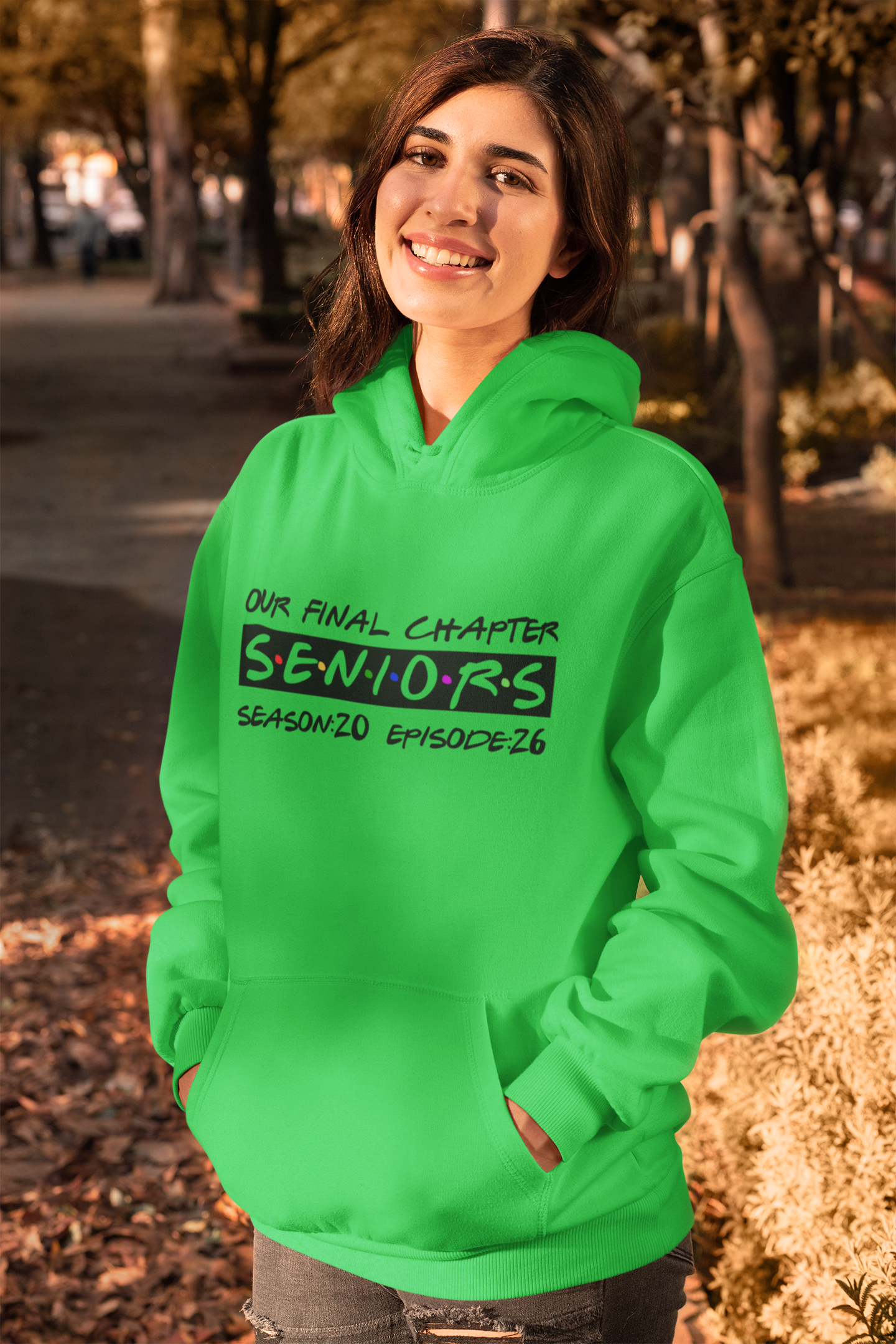 Final Chapter: Senior 2026 Graduation Hoodie – Black Design