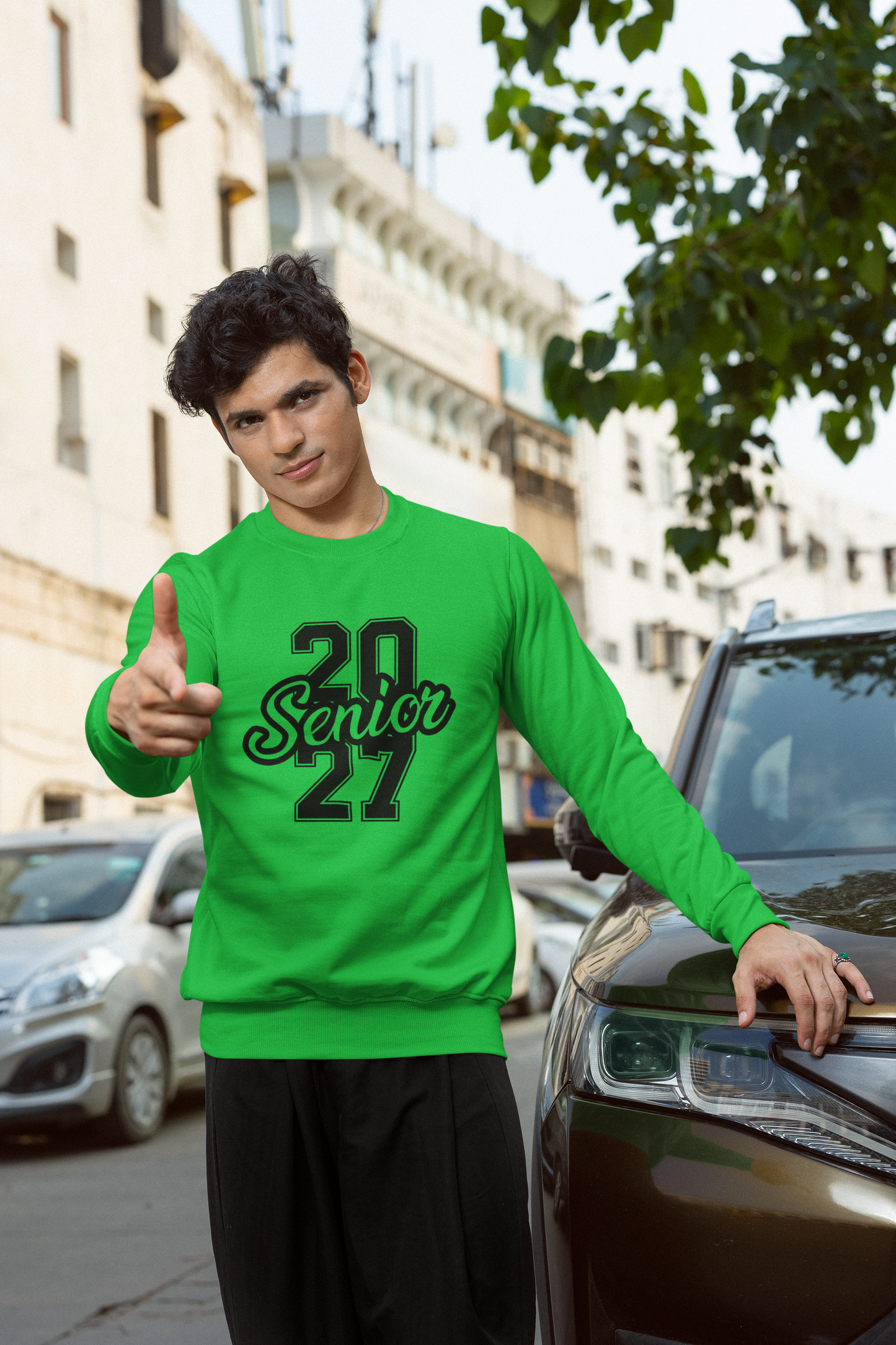 Class of 2027 Success Graduation Sweatshirt– Black Graphic