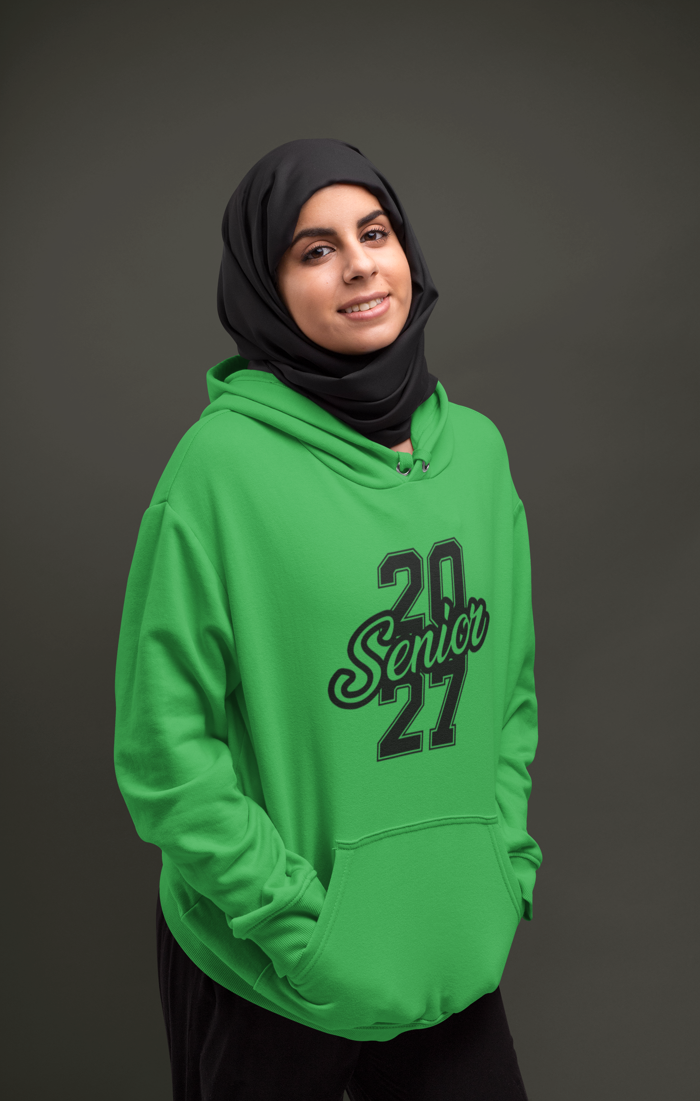 Class of 2027 Success Graduation Hoodie – Black Graphic