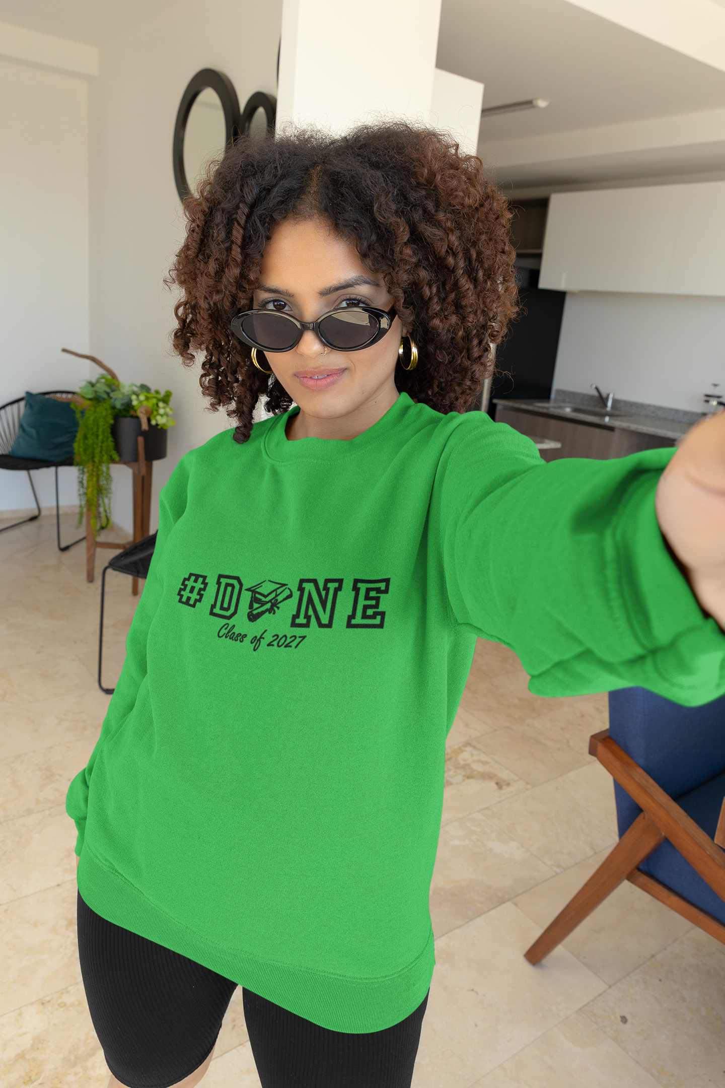 #DONE Class of 2027 Graduation Sweatshirt– Black Graphic