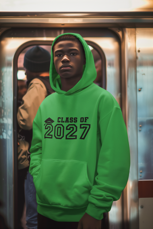 Class of 2027 Graduation Hoodie – Black Graphic