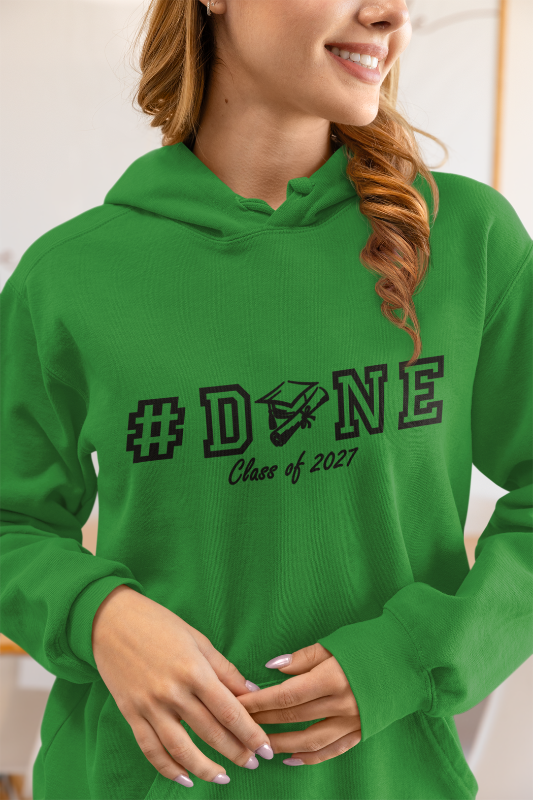 #DONE Class of 2027 Graduation Hoodie – Black Graphic