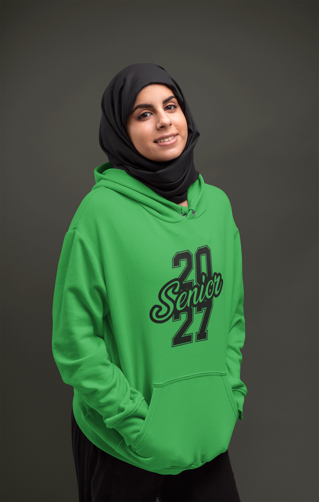 Class of 2027 Success Graduation Hoodie – Black Graphic