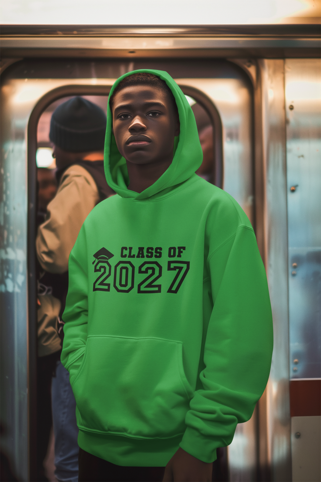 Class of 2027 Graduation Hoodie – Black Graphic