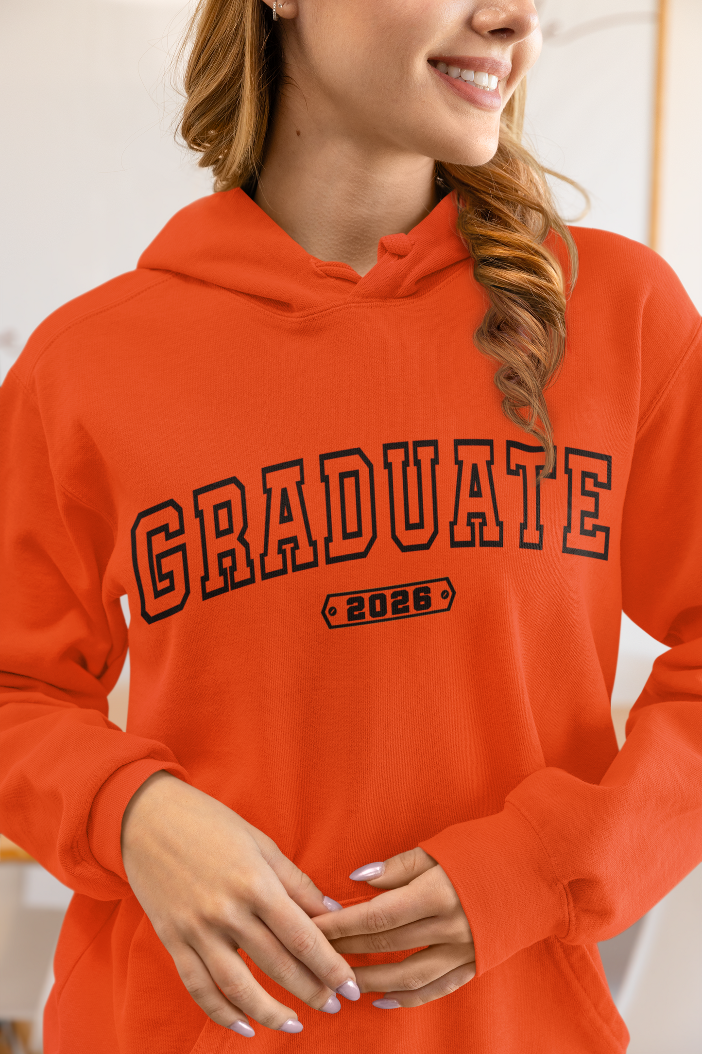 Graduate 2026 Hoodie – Black Design