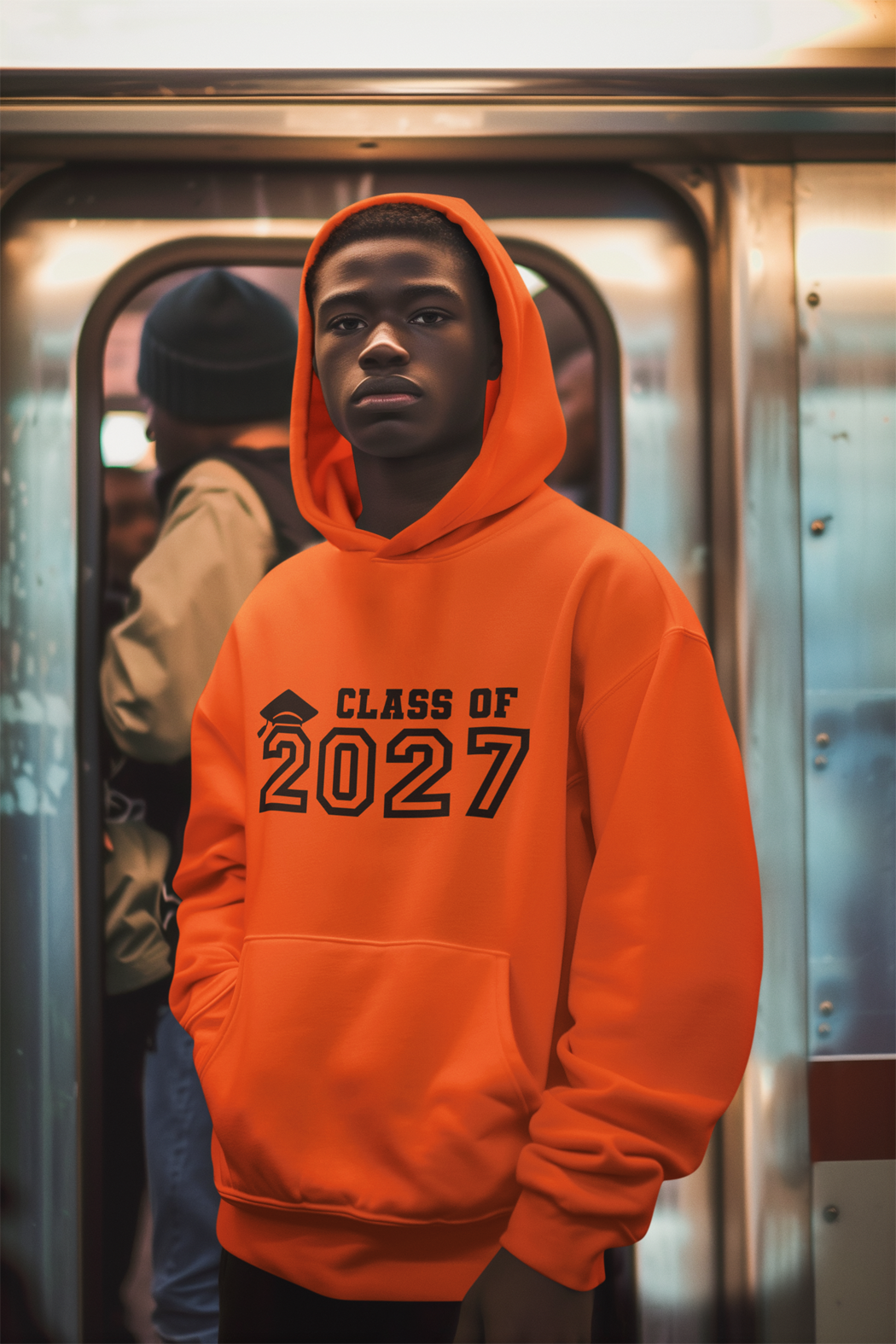 Class of 2027 Graduation Hoodie – Black Graphic