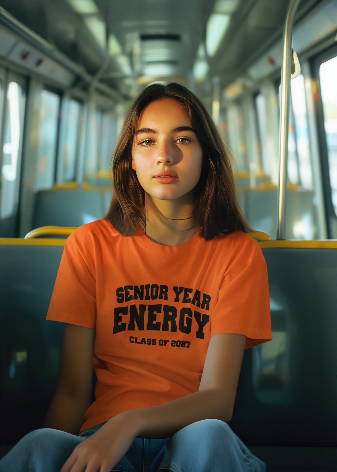 Senior Year Energy Class of 2027 T-Shirt – Black Graphic