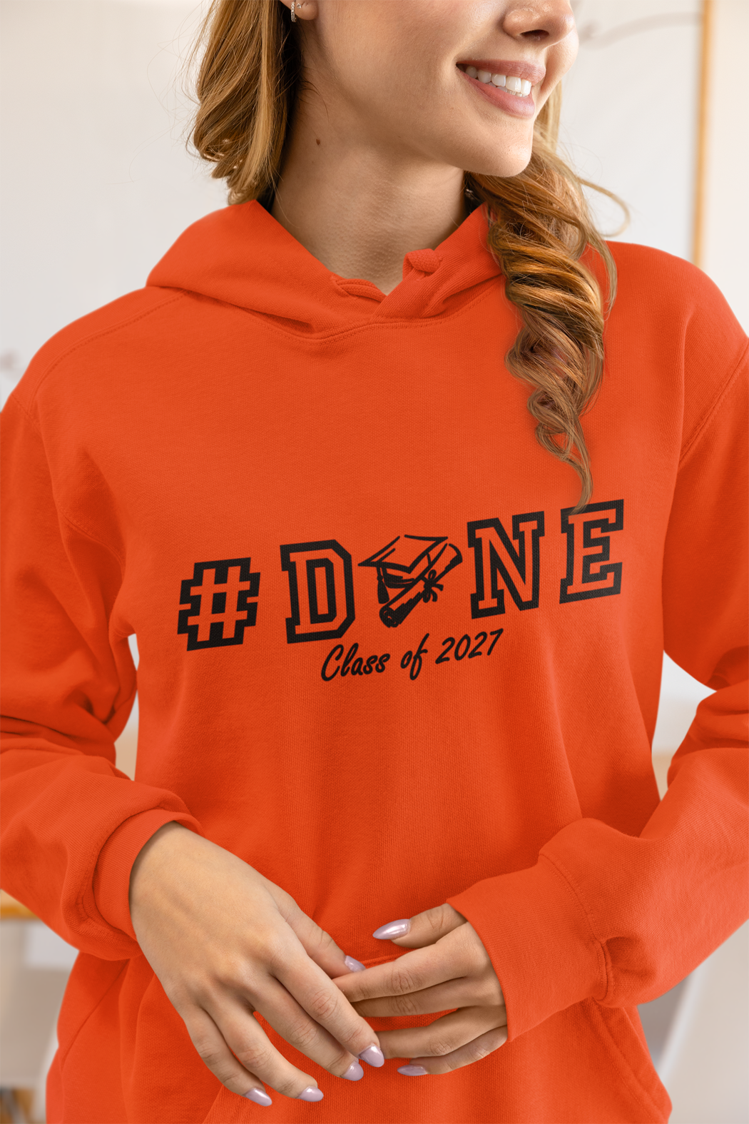 #DONE Class of 2027 Graduation Hoodie – Black Graphic