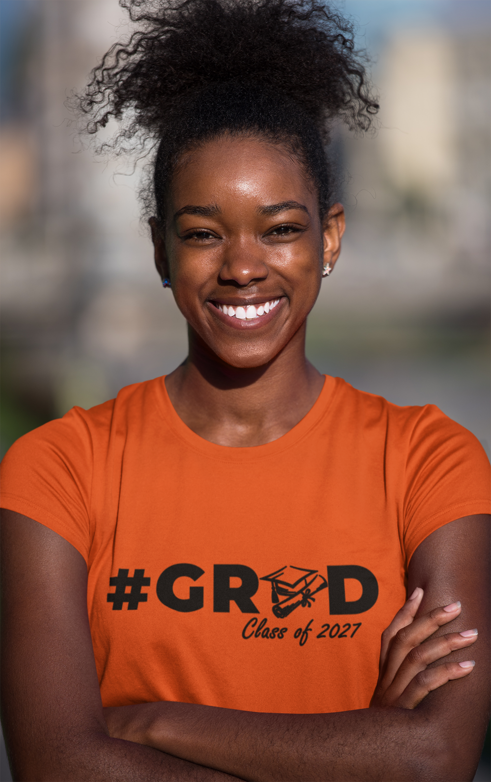 #GRAD Class of 2027 Graduation T-Shirt – Black Graphic