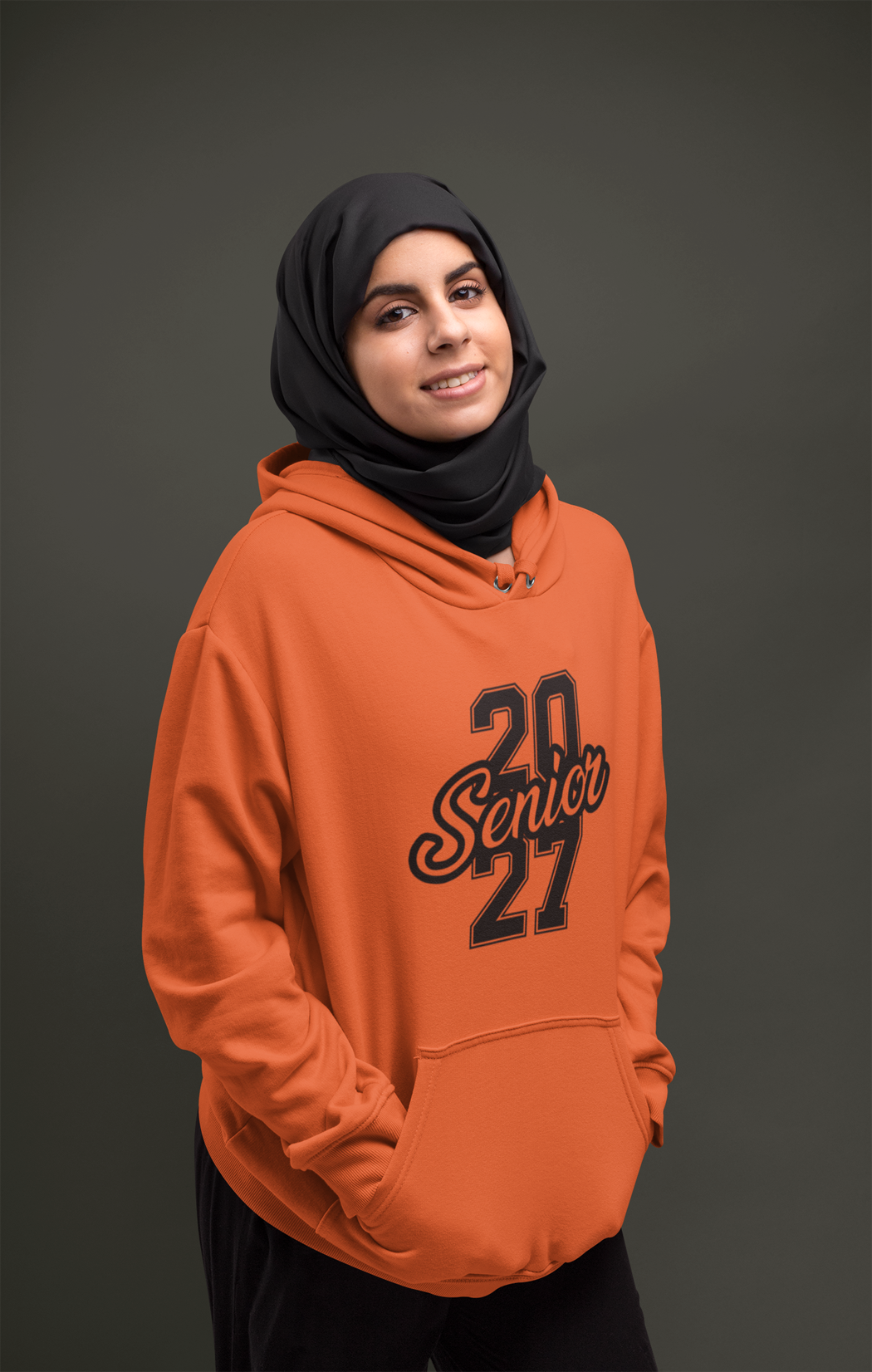 Class of 2027 Success Graduation Hoodie – Black Graphic