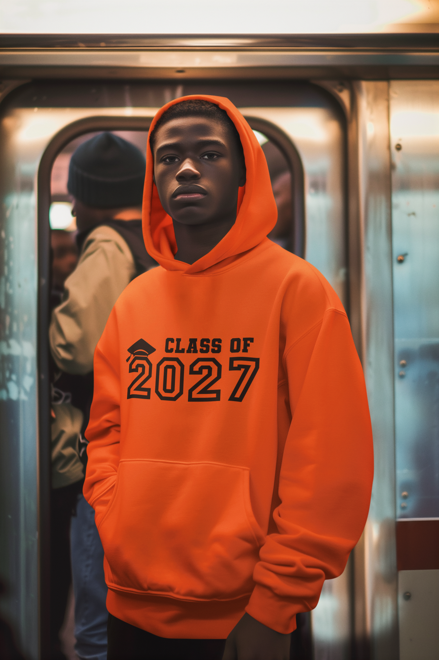 Class of 2027 Graduation Hoodie – Black Graphic