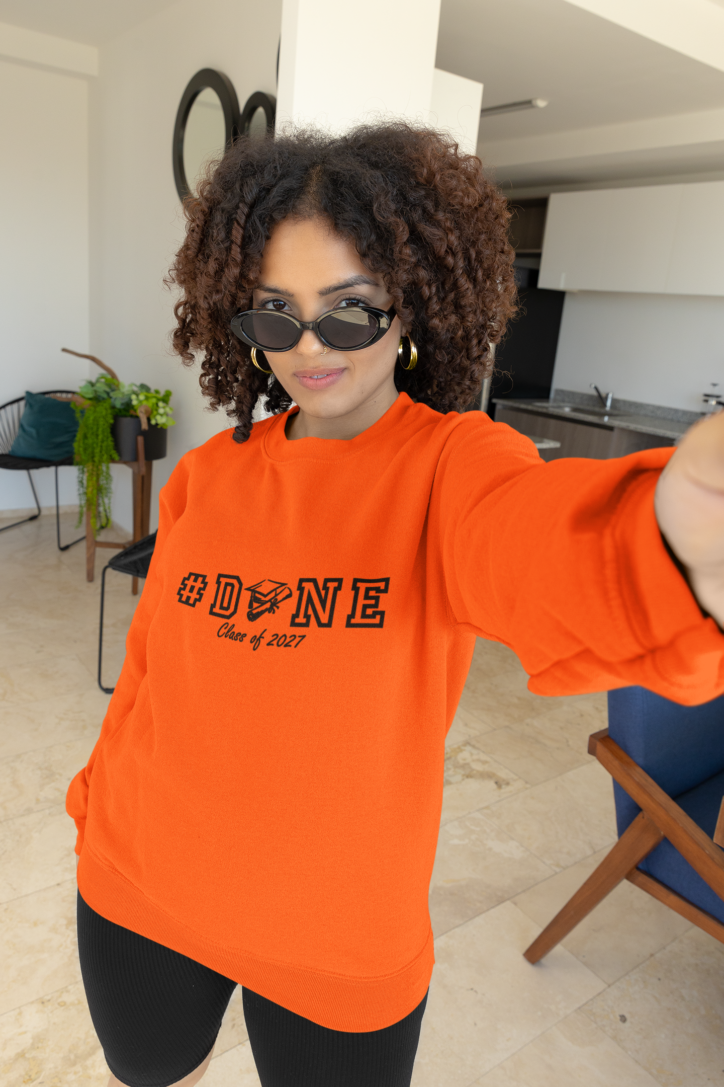 #DONE Class of 2027 Graduation Sweatshirt– Black Graphic