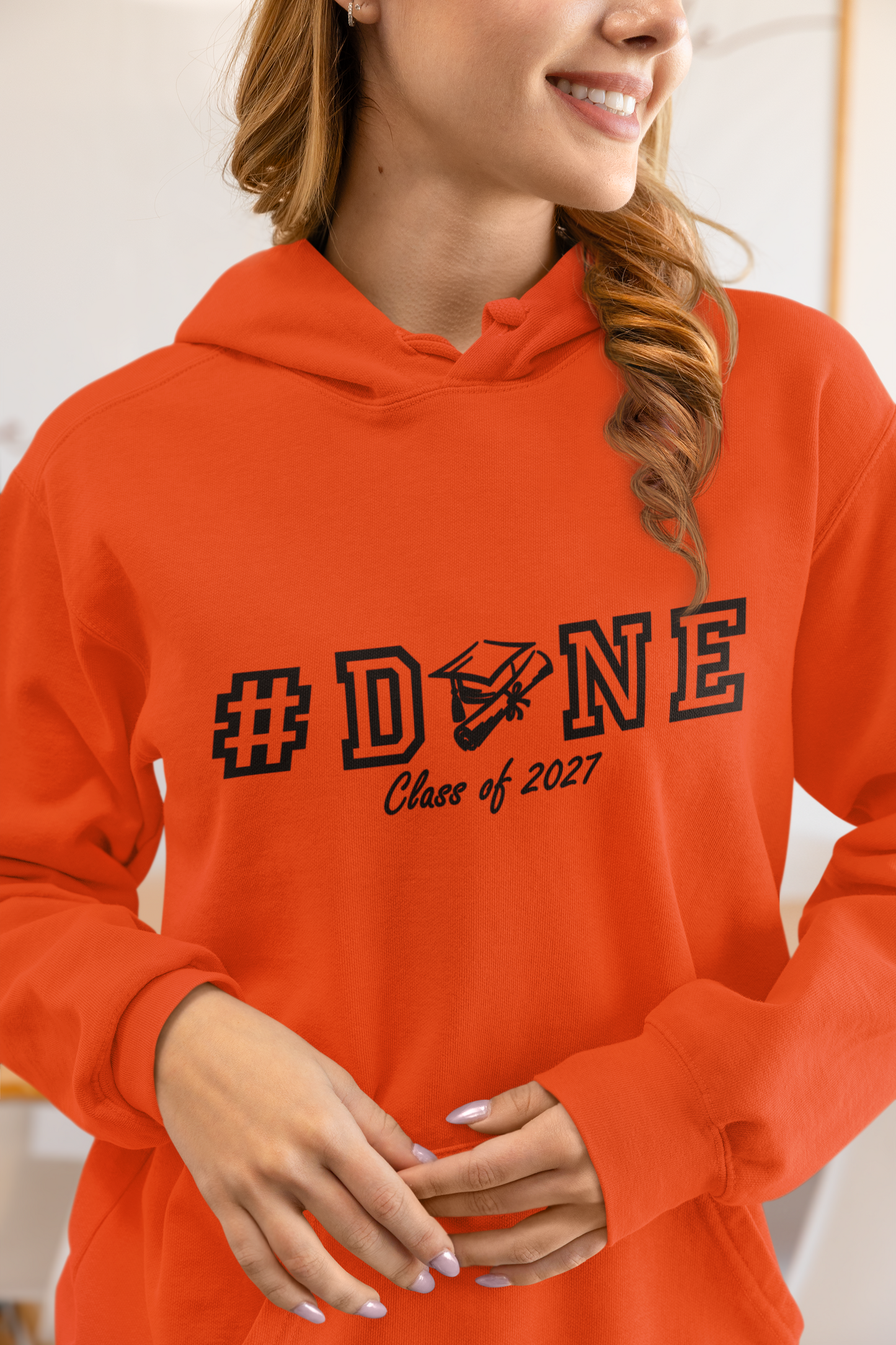 #DONE Class of 2027 Graduation Hoodie – Black Graphic