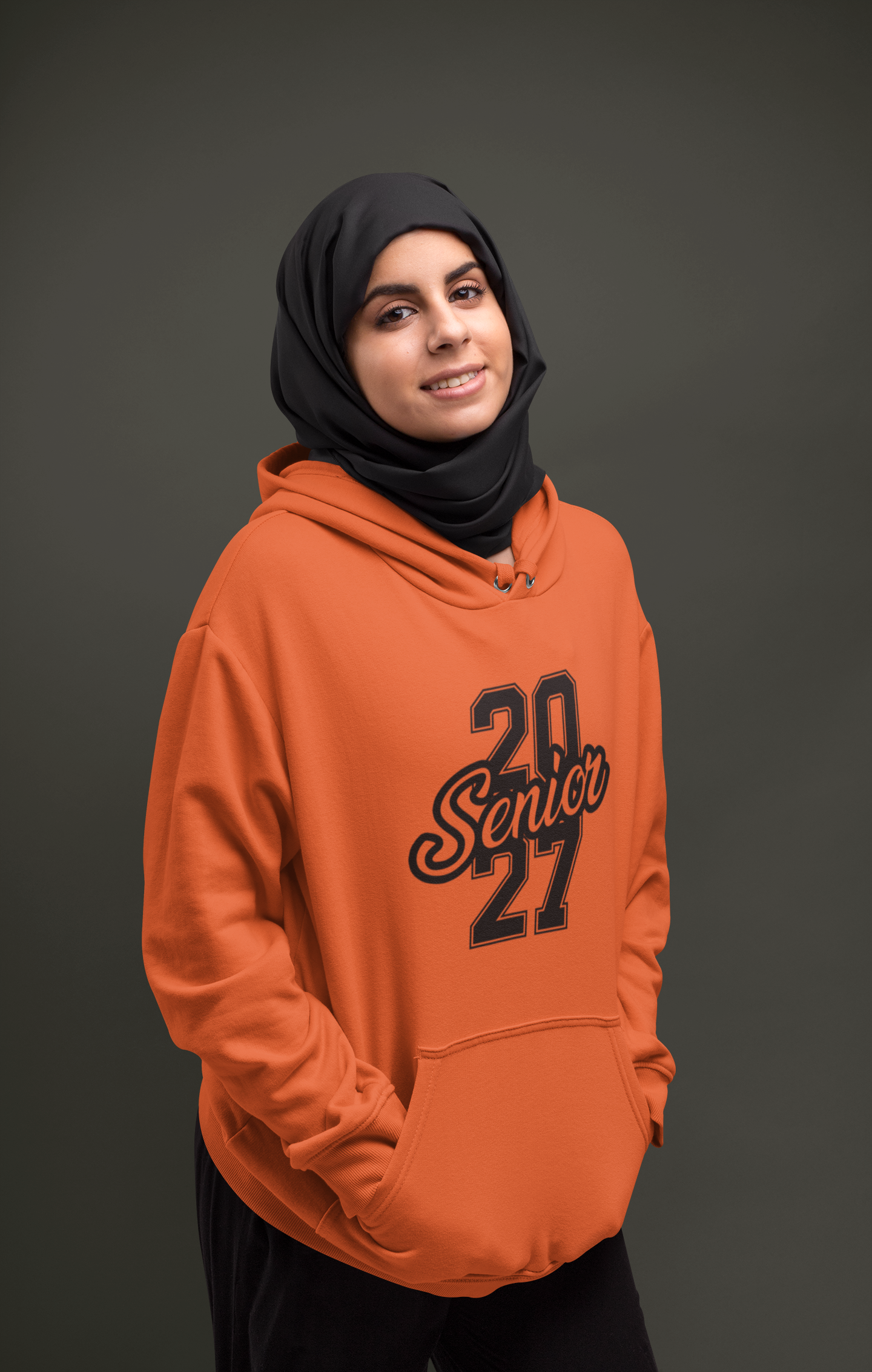 Class of 2027 Success Graduation Hoodie – Black Graphic