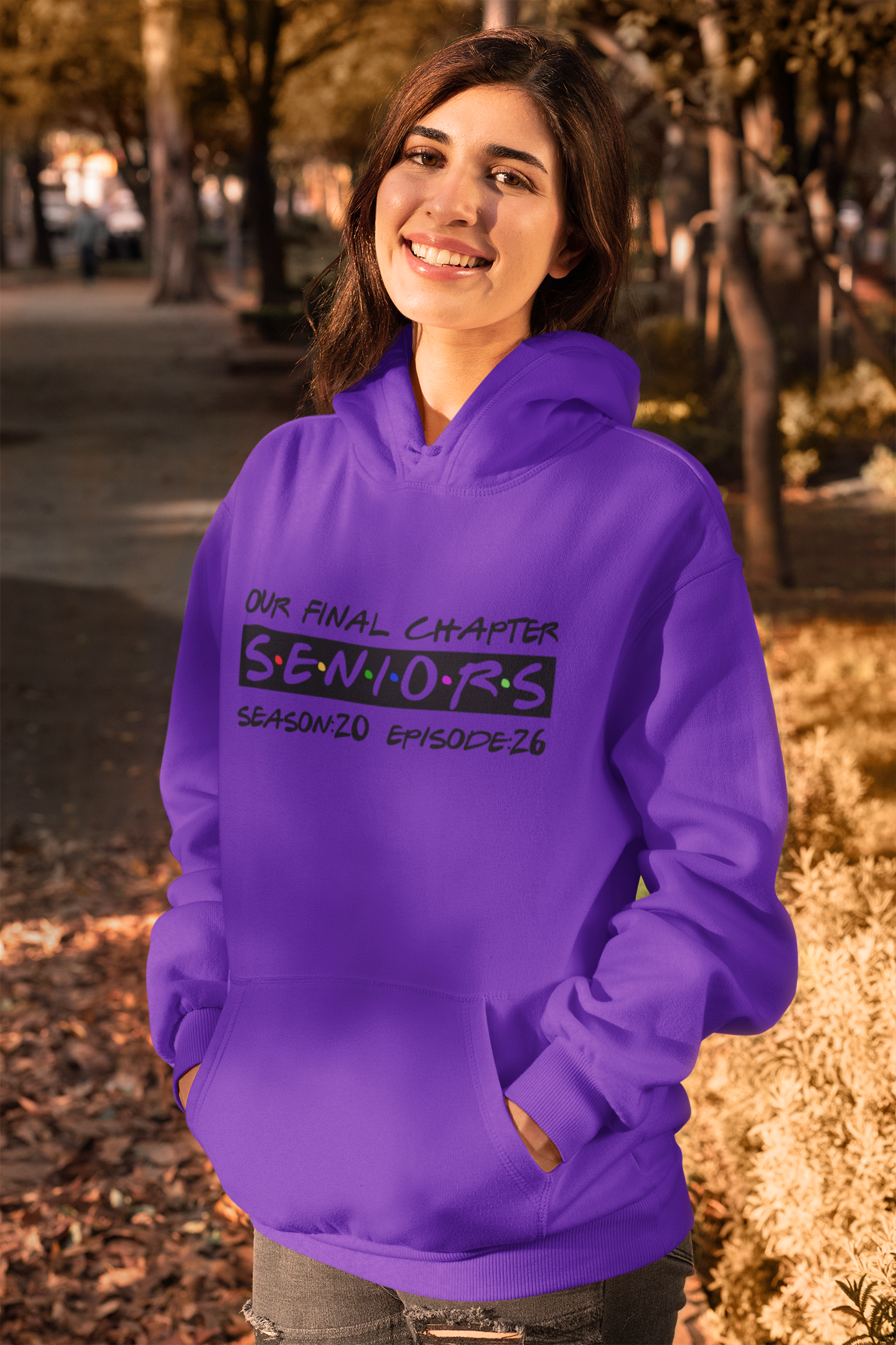 Final Chapter: Senior 2026 Graduation Hoodie – Black Design