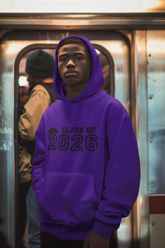 Class of 2026 Graduation Hoodie – Black Design