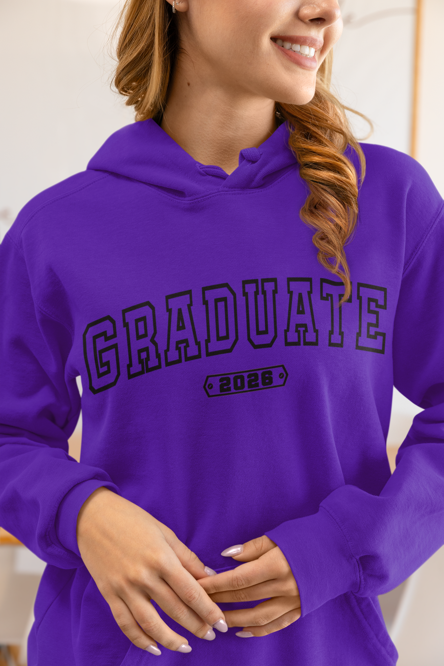 Graduate 2026 Hoodie – Black Design