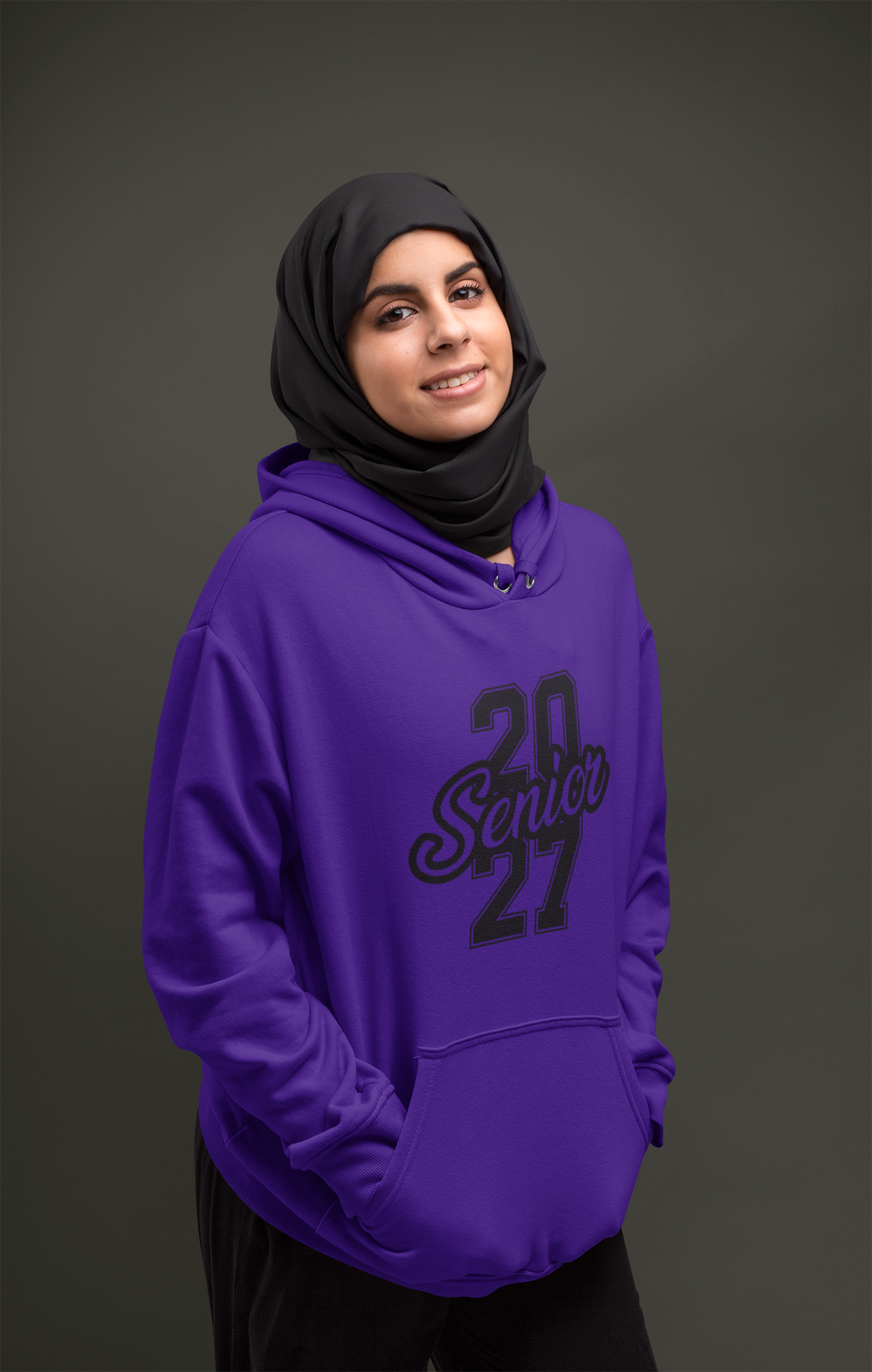 Class of 2027 Success Graduation Hoodie – Black Graphic