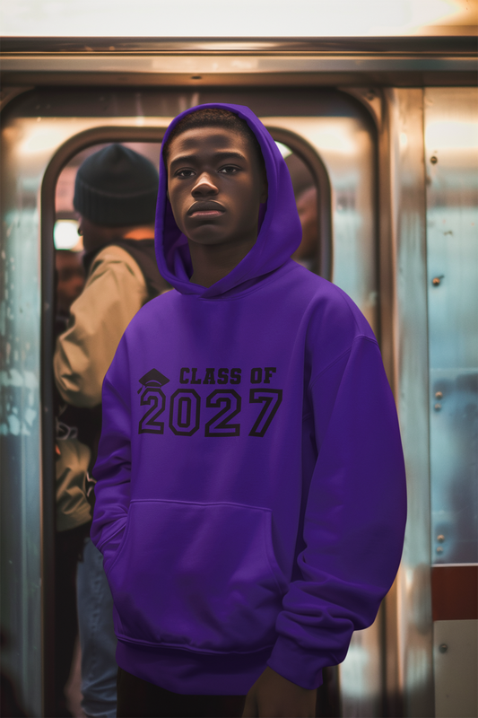 Class of 2027 Graduation Hoodie – Black Graphic