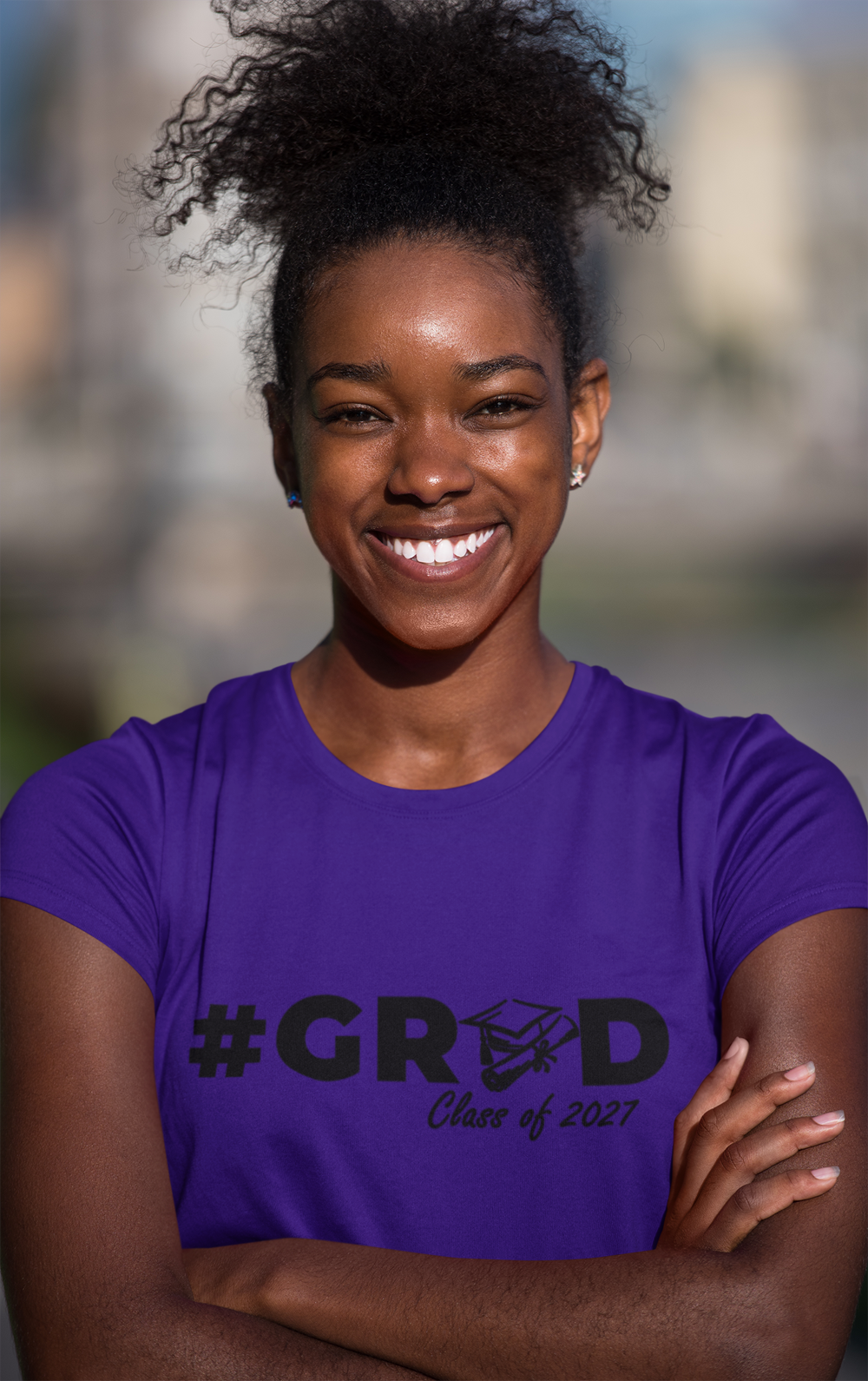 #GRAD Class of 2027 Graduation T-Shirt – Black Graphic