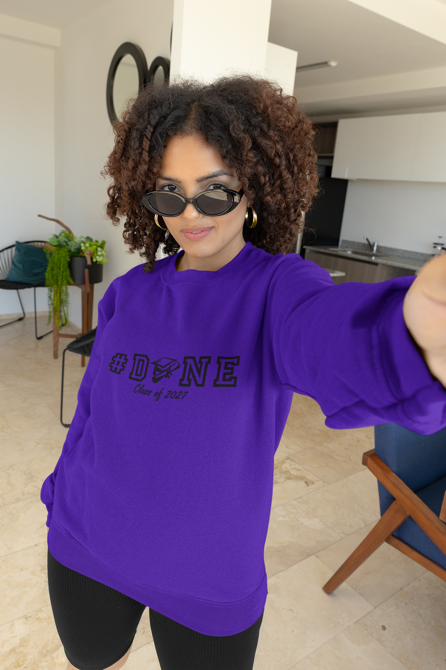 #DONE Class of 2027 Graduation Sweatshirt– Black Graphic