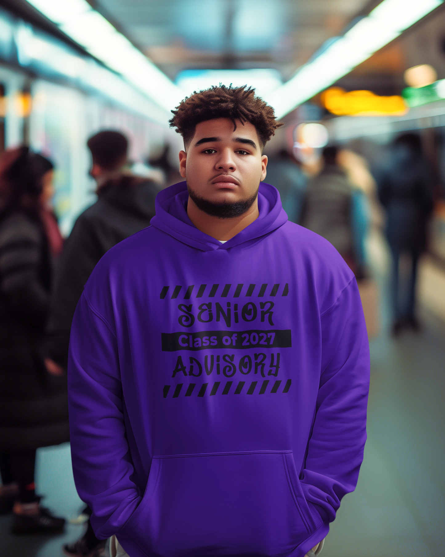 Senior Advisory Class of 2027 Hoodie – Black Graphic