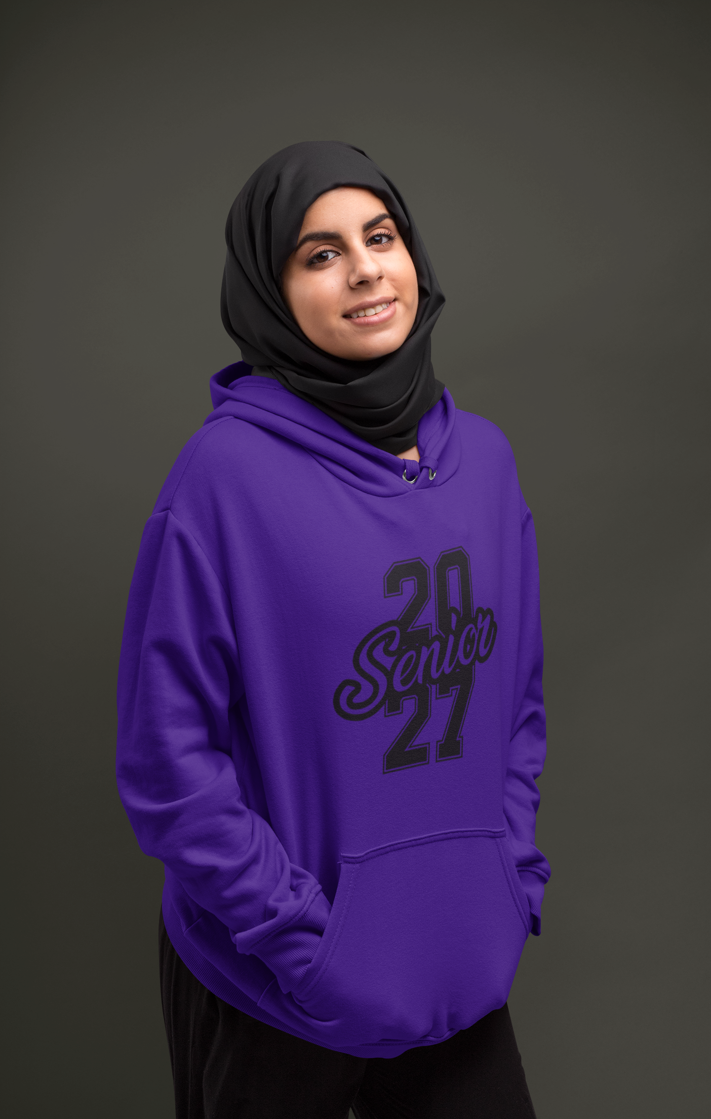Class of 2027 Success Graduation Hoodie – Black Graphic