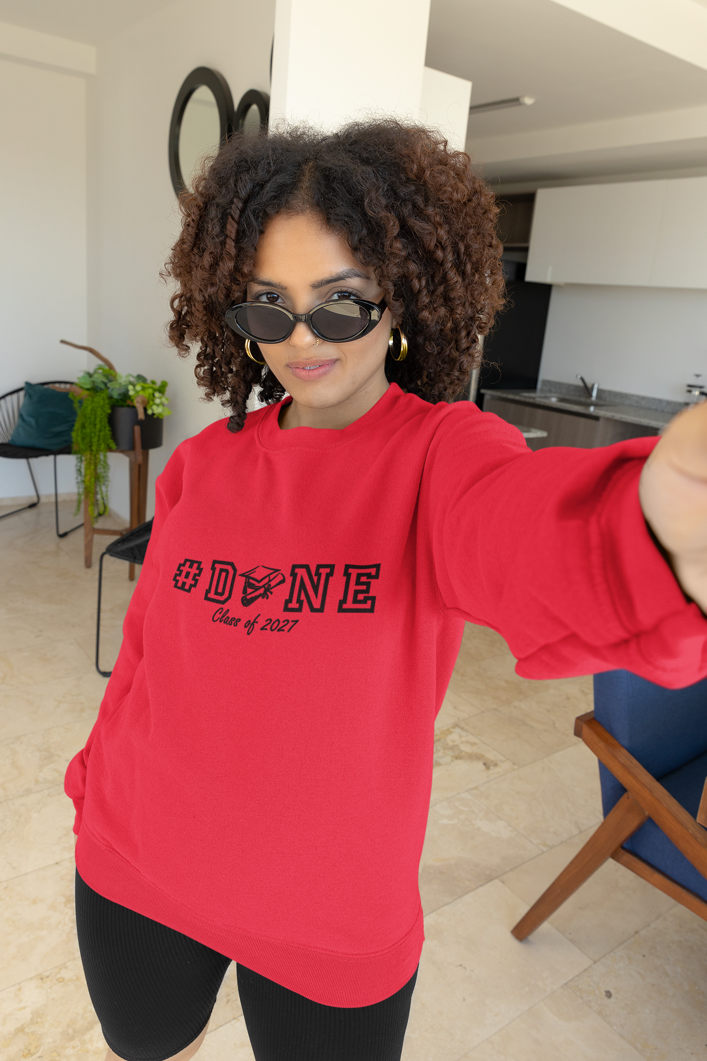 #DONE Class of 2027 Graduation Sweatshirt– Black Graphic
